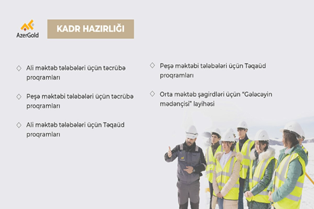 <p>“AzerGold” QSC kadr hazırlığı sahəsində..</p>