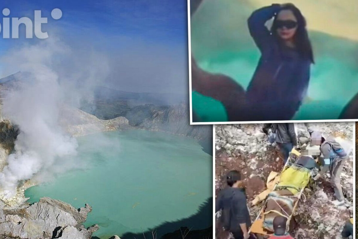 <p>Turist uzun ətəyə görə vulkan kraterinə düşdü</p>