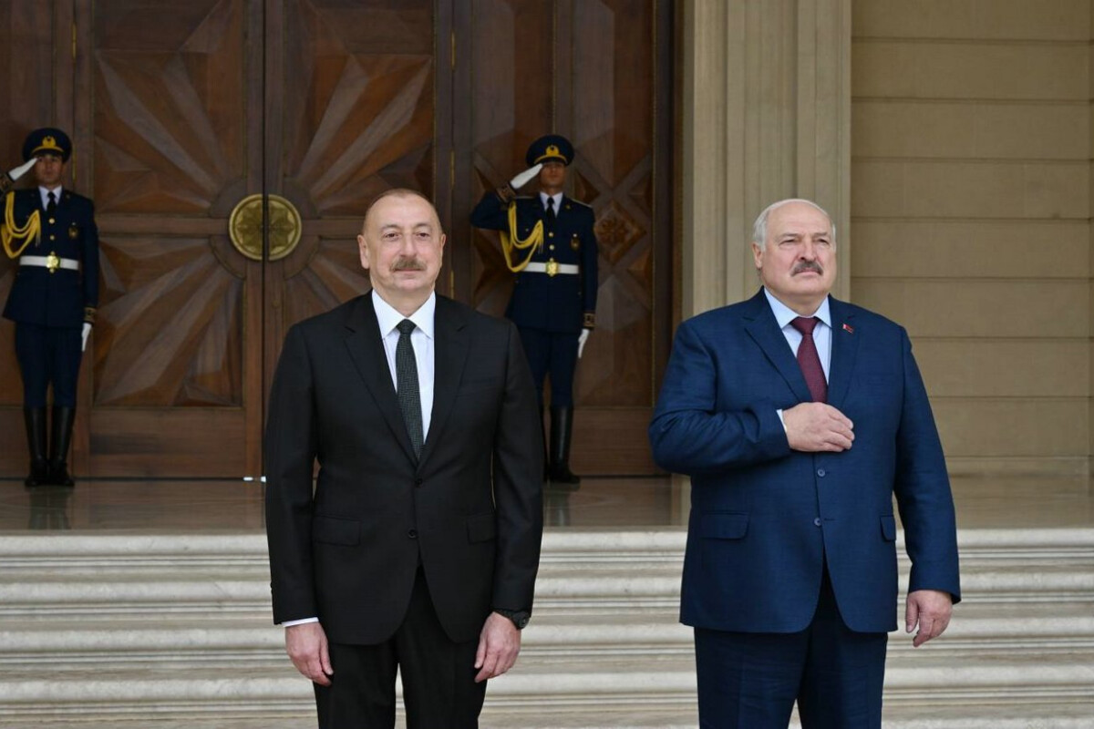 <p>Aleksandr Lukaşenkonun rəsmi qarşılanma mərasimi olub</p> 