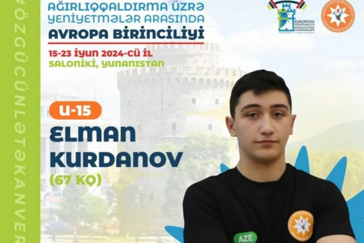 <p>Elman Kurdanov Avropada üç medalla ikinci olub</p>