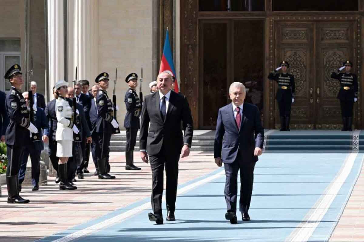 <p>İlham Əliyevin Daşkənddə rəsmi qarşılanma mərasimi</p>