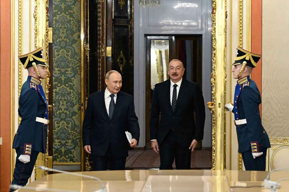 <p>İlham Əliyevin Rusiya Prezidenti Vladimir Putinlə görüşü olub</p>