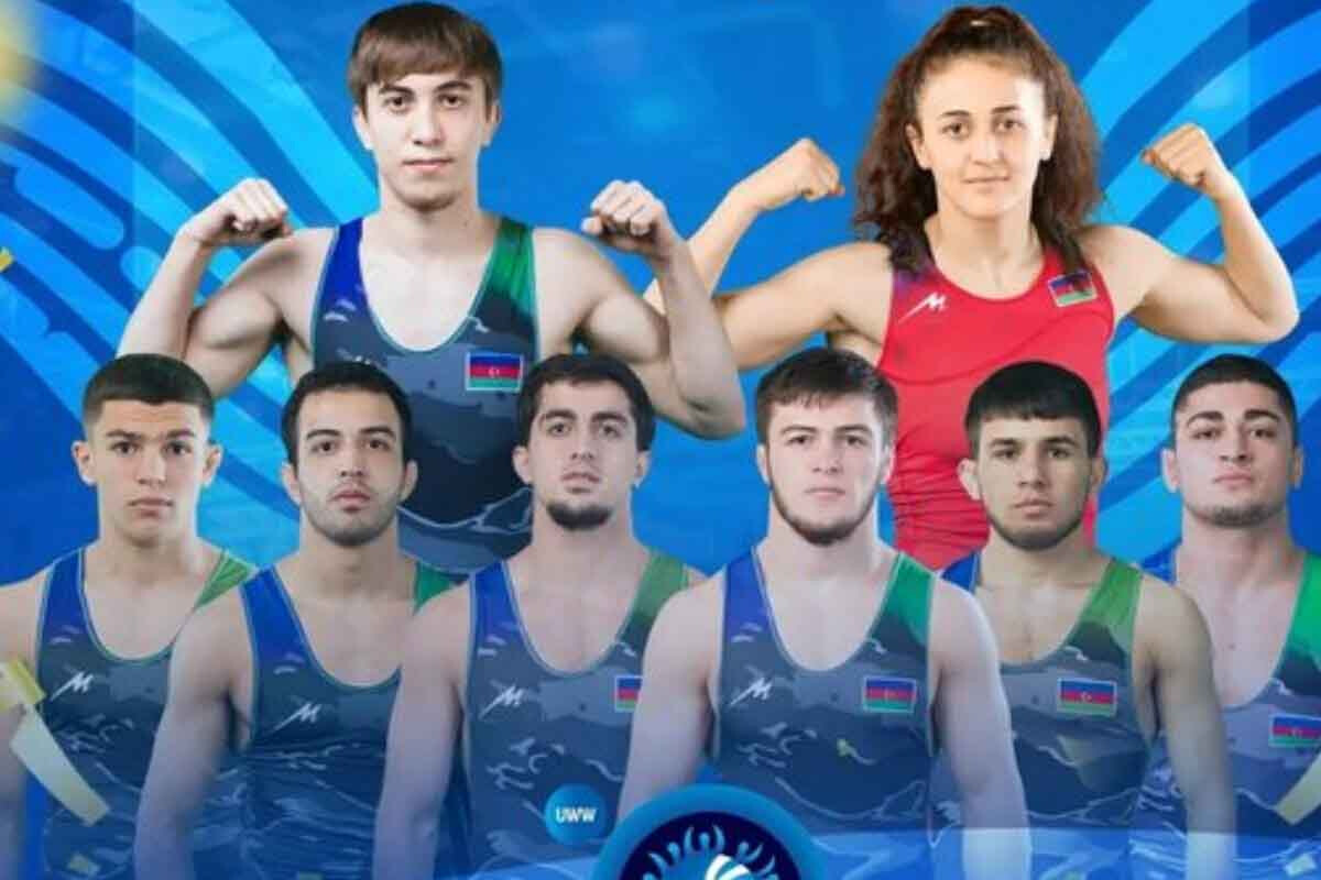 Azərbaycanın güləş üzrə U-23 komandası dünya çempionatında 8 medal qazanıb 