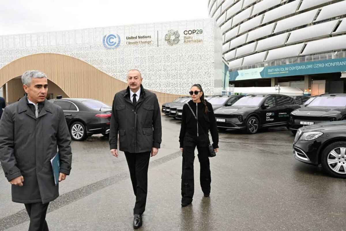 <p>Prezident Bakı Olimpiya Stadionunun&nbsp;ərazisində COP29-la bağlı yaradılan şəraitlə tanış olub</p>