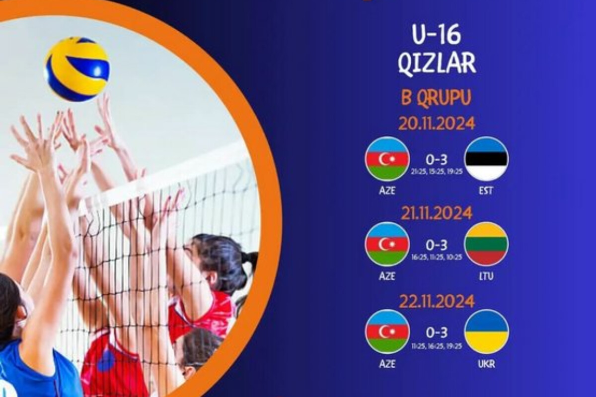 <p>Voleybolçu qızlardan ibarət U-16 yığmamız EEVZA-da bütün oyunlarda uduzub </p>