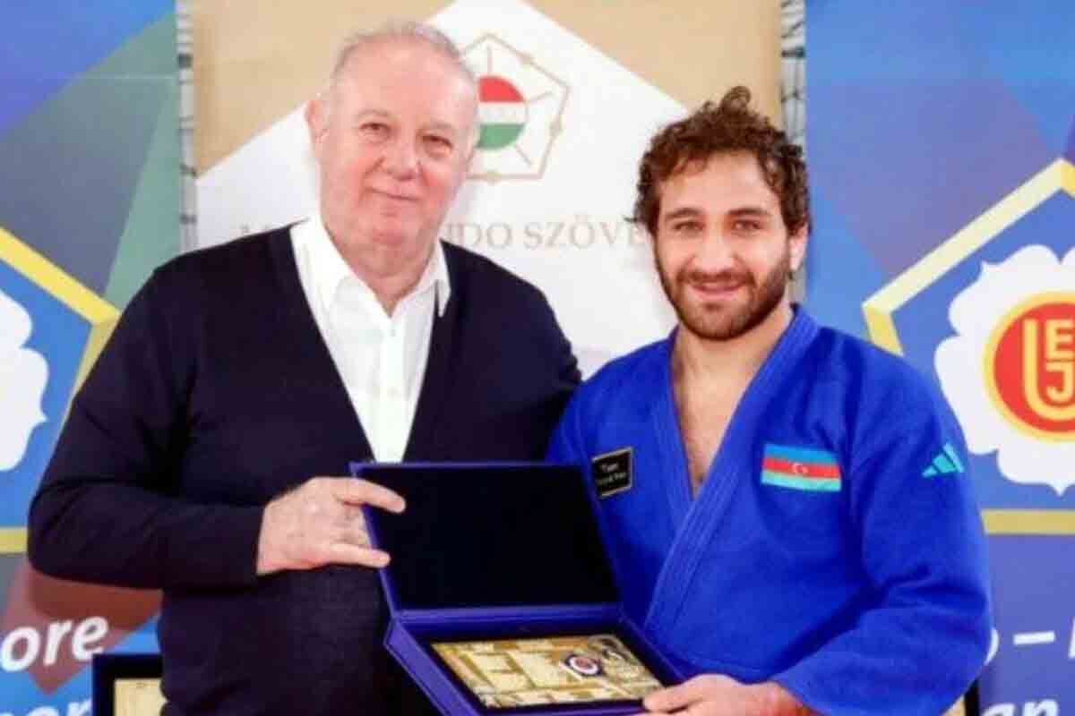 <p>Avropa Cüdo İttifaqı Azərbaycanın Olimpiya çempionlarını mükafatlandırıb</p>