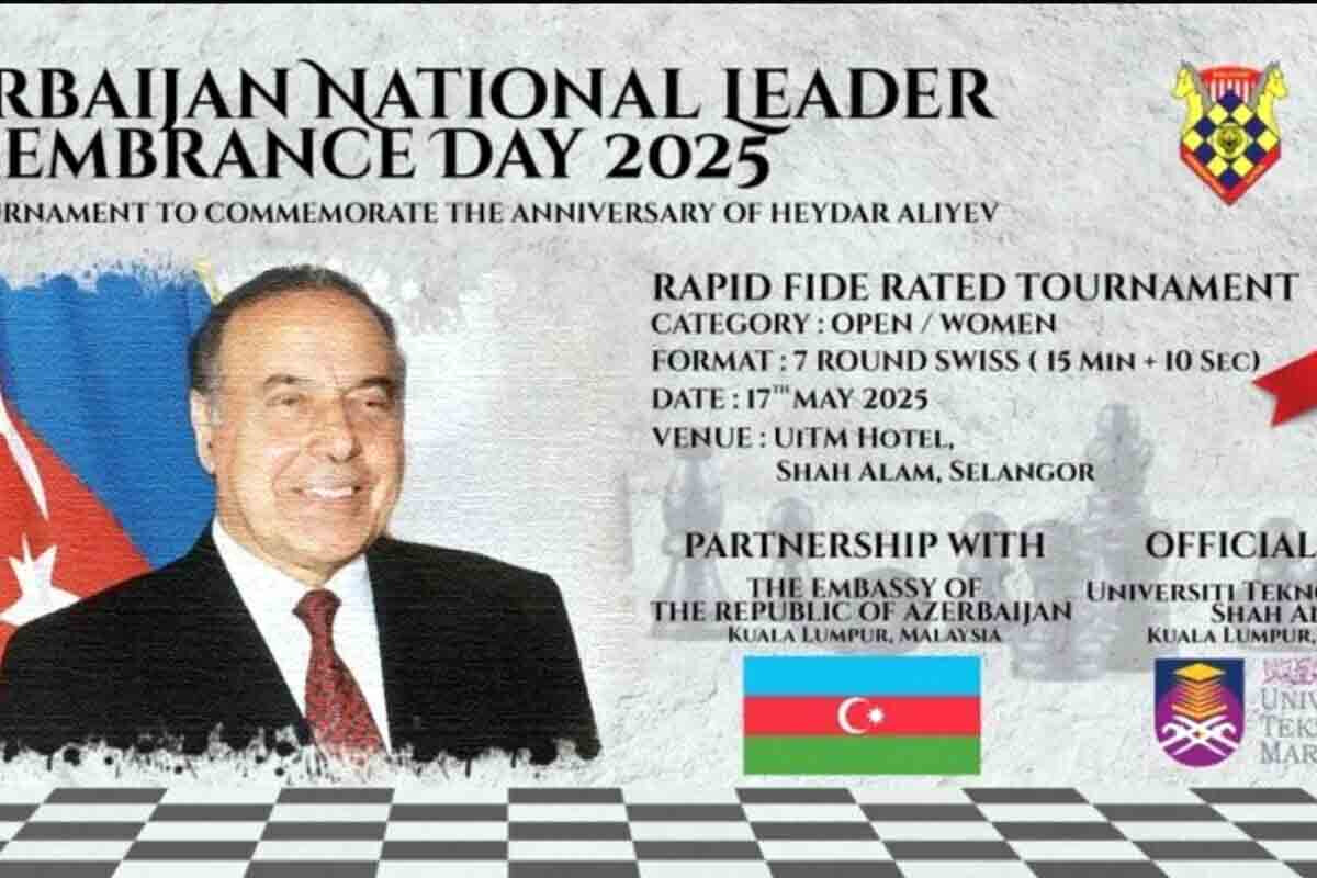 <p>Malayziya Heydər Əliyevin xatirəsini beynəlxalq şahmat turniri ilə anıb</p>