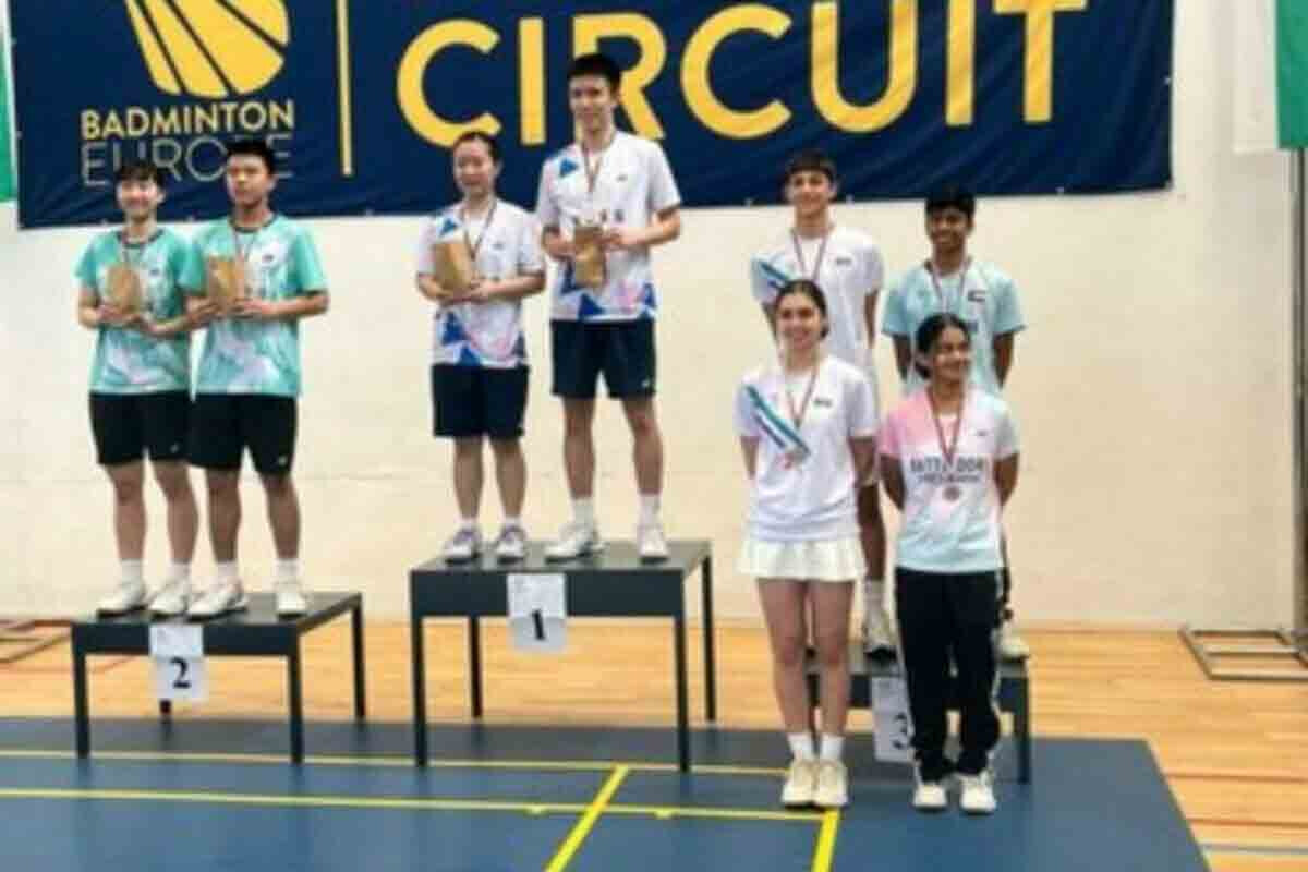 <p>Badmintonçu cütlüyümüz Bolqarıstanda üçüncü olub</p>