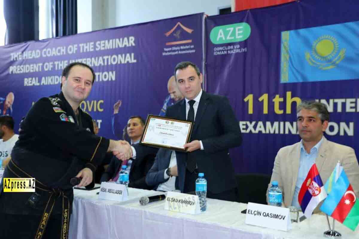 <p>BAKIDA REAL AYKİDO ÜZRƏ BEYNƏLXALQ SEMİNAR KEÇİRİLDİ</p>