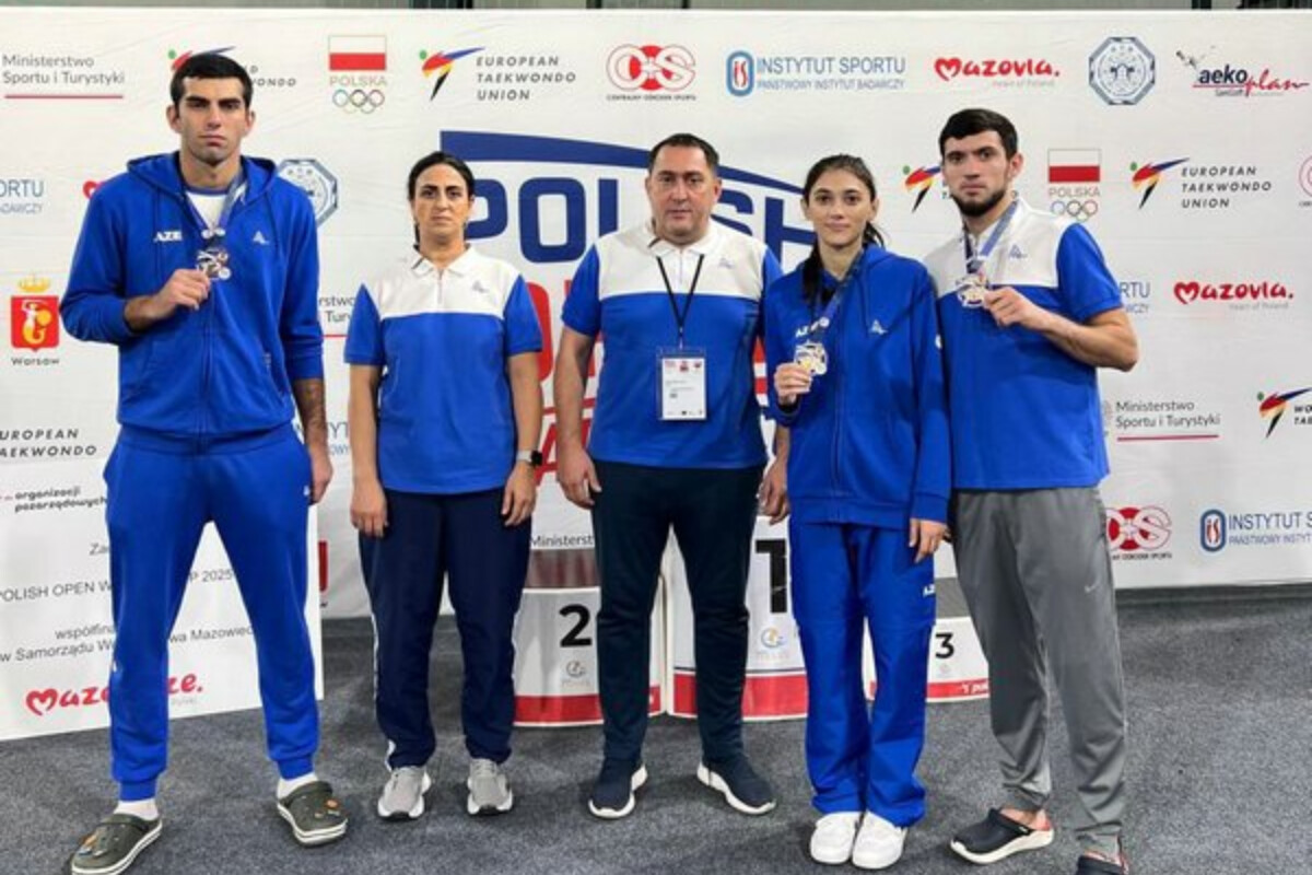 <p>Azərbaycan taekvondoçuları Polşada 3 medal qazanıblar </p>