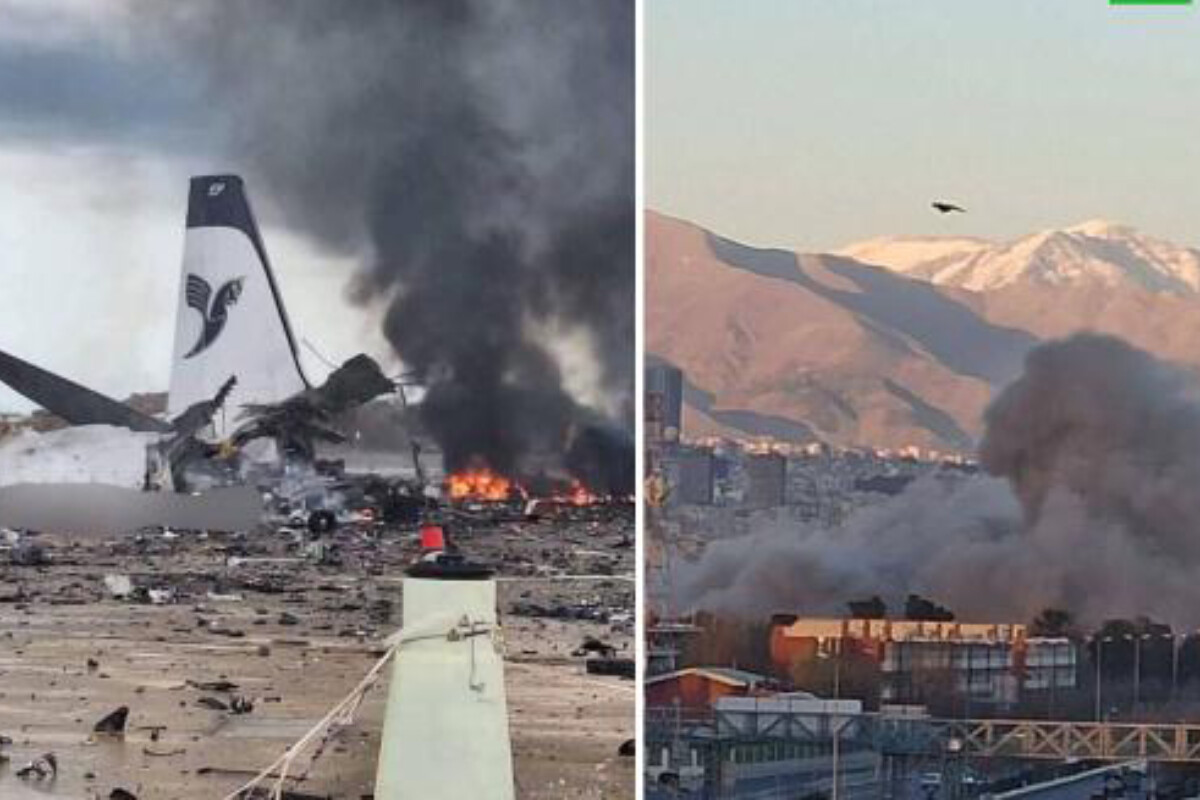 <p>İsrail və ABŞ Tehranın mərkəzindəki&nbsp;hava limanına hücum edib</p>