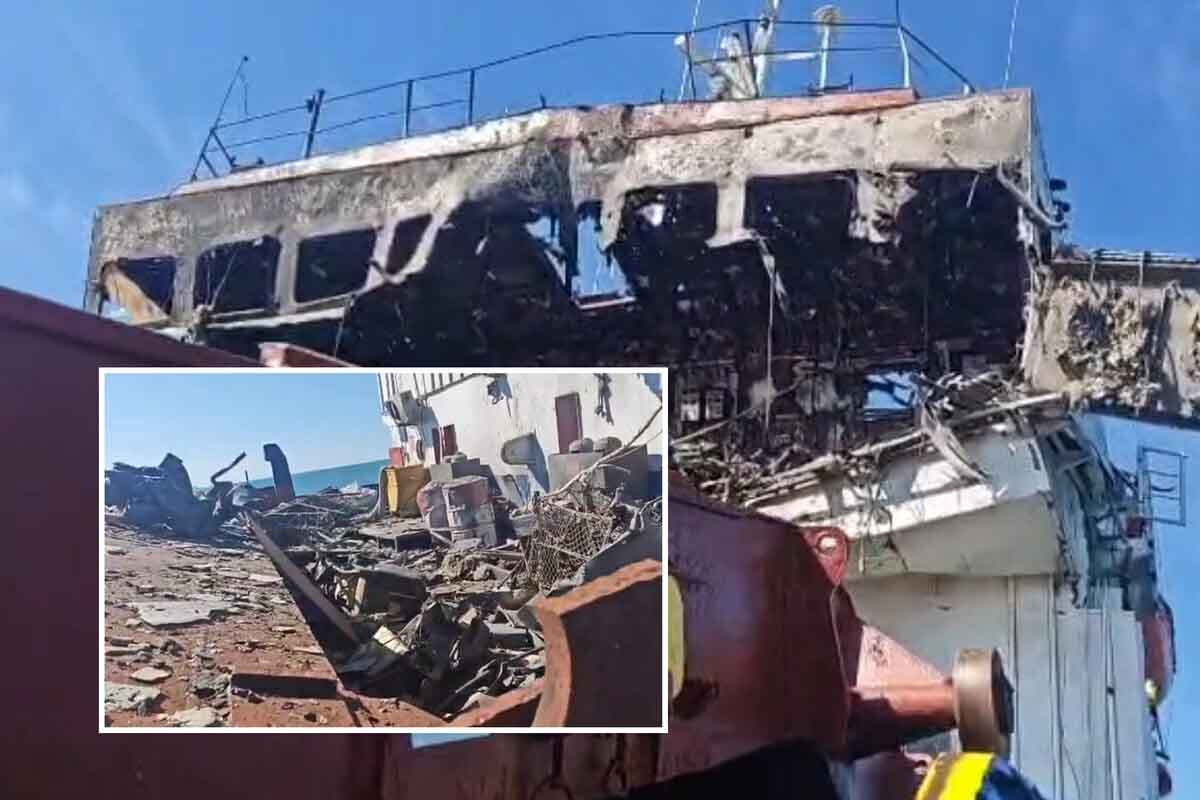 <p>Azov dənizində gəmilərə hücum nəticəsində həlak&nbsp;olanların cəsədləri Bakıya gətirilib</p>
