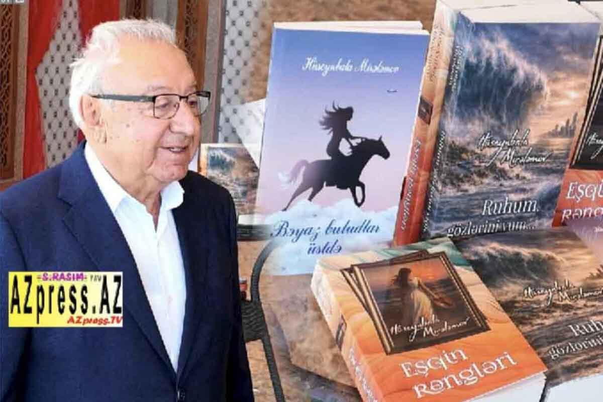 <p>Hüseynbala Mirələmovun&nbsp;"Ruhum, gözlərini yum...", "Eşqin rəngləri" və "Bəyaz buludlar üstdə" kitablarının təqdimatı</p>