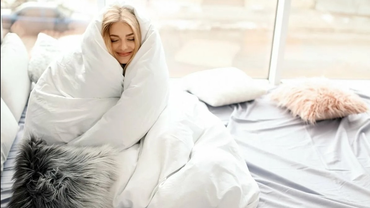 <p>Ağır yorğanlar yuxusuzluğa kömək edirmi?</p>