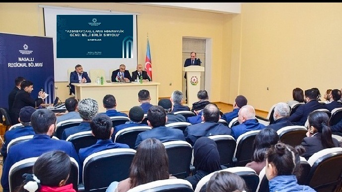 <p><em><strong><font dir="auto" style="vertical-align:inherit"><font dir="auto" style="vertical-align:inherit">“Azərbaycanlıların Həmrəylik Günü: Milli birlik simvolu” – Masallıda konfrans </font></font></strong></em></p> 