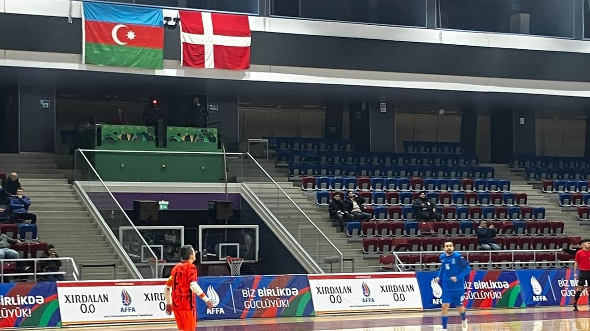 <p>Azərbaycan futzal komandası yoldaşlıq oyununda&nbsp;Danimarkaya məğlub olub</p>