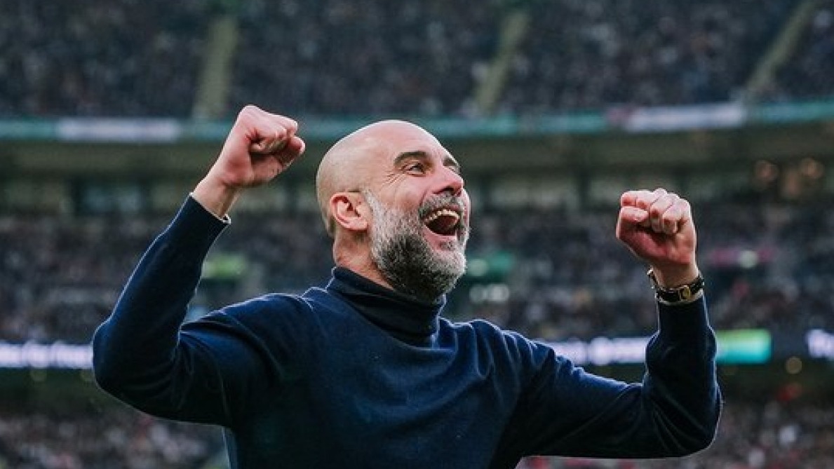 <p>Qvardiola tarixdə beş İngiltərə Liqa Kubokunu&nbsp;qazanan ilk məşqçi oldu</p>