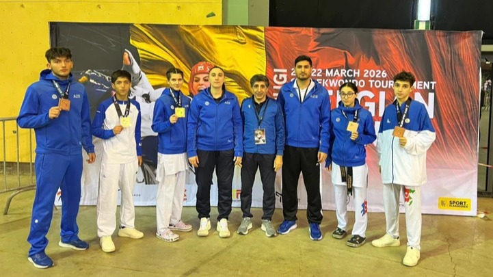 <p>Azərbaycan taekvondo komandası Belçika&nbsp;Açıq Turnirində beş medal qazanıb</p>