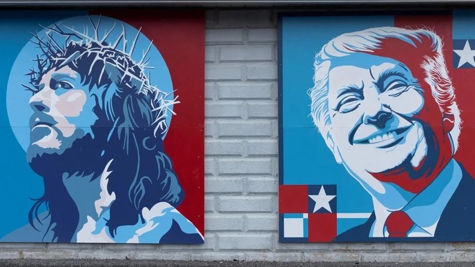 <p>Tramp onu İsa Məsih kimi təsvir edən süni&nbsp;intellekt şəklini silib</p>