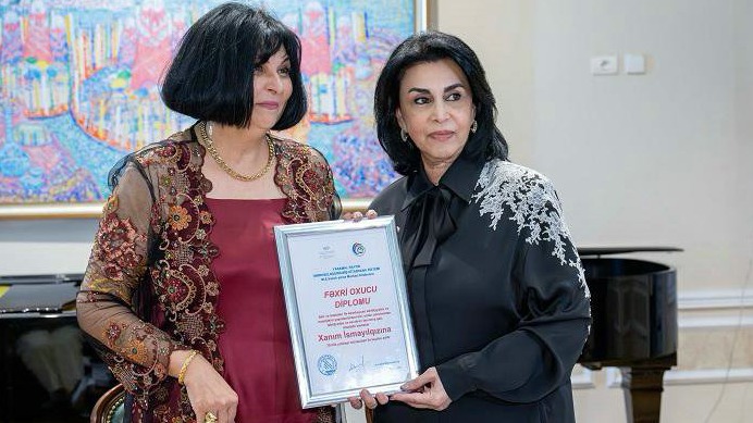 <p>Tanınmış şair və bəstəkar Xanım İsmayılqızının&nbsp;yubiley gecəsi keçirildi</p>