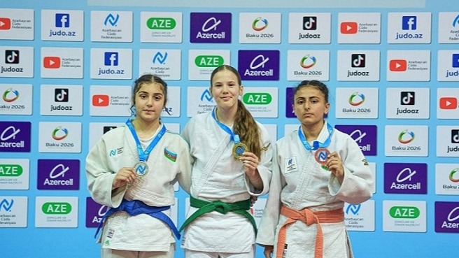 <p><em><strong>Masallı cüdoçusundan bürünc medal</strong></em></p>