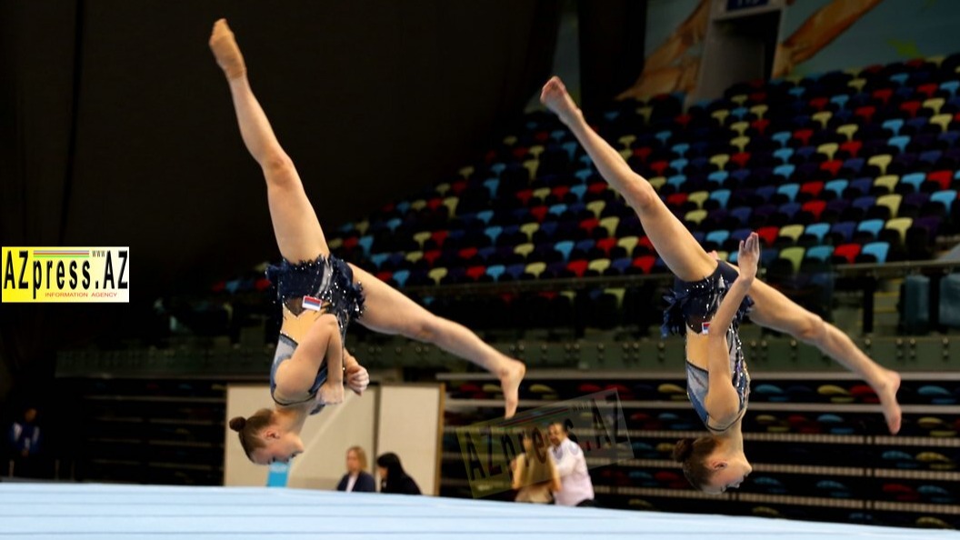 <p>Bakıda aerobika və akrobatika gimnastikası&nbsp;üzrə AGF Trophy beynəlxalq turniri start götürüb</p>