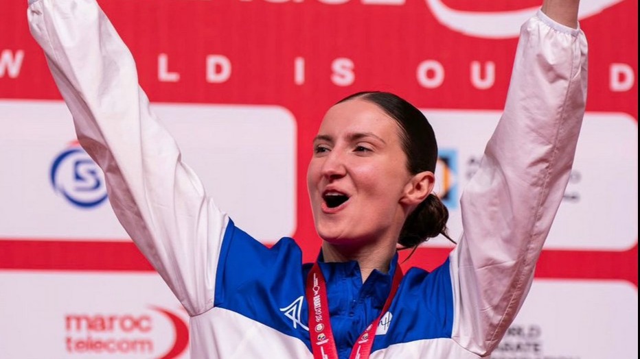 <p>Karateçimiz İrina Zaretska Mərakeşdə çempion olub&nbsp;</p>