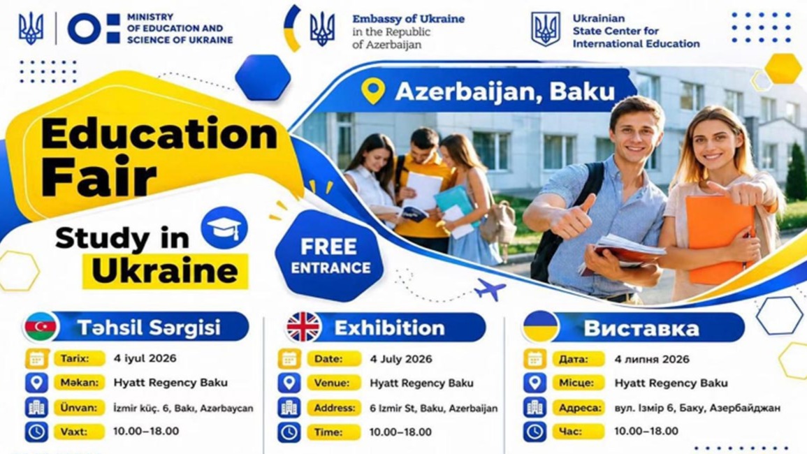 <p>Bakıda Ukrayna Universitetlərinin&nbsp;Rəsmi Təhsil&nbsp;Sərgisi keçiriləcək</p>
