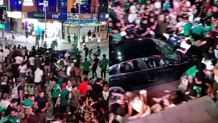 <p>Meksikada avtomobil futbol azarkeşlərinin izdihamına çırpılıb</p>