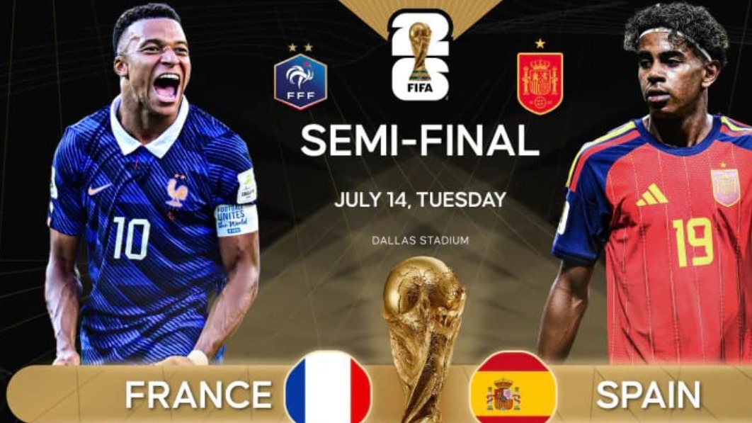 <p>Fransa - İspaniya. DÇ-2026-nın ilk yarımfinalı</p>

<p>&nbsp;</p>