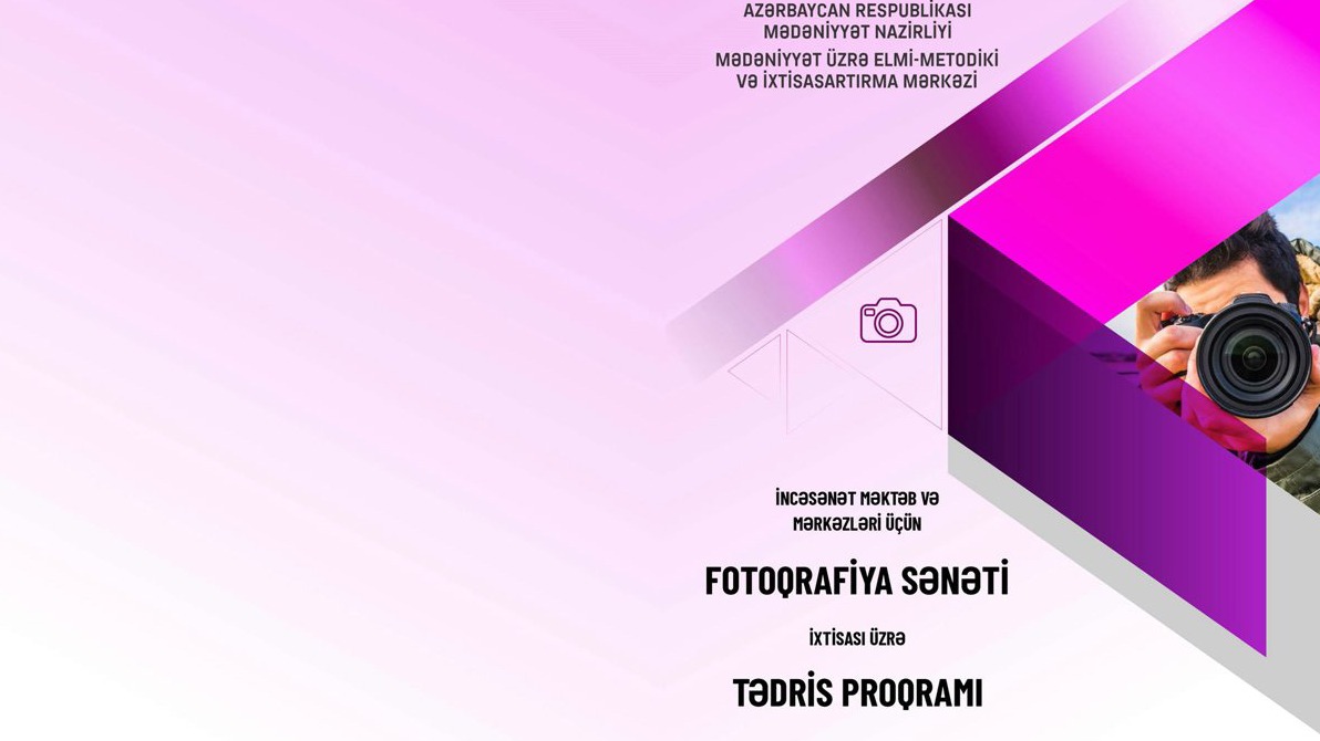 <p>Azərbaycanda ilk dəfə &ldquo;Fotoqrafiya&nbsp;sənəti&rdquo; ixtisası üzrə tədris proqramı hazırlanıb</p>